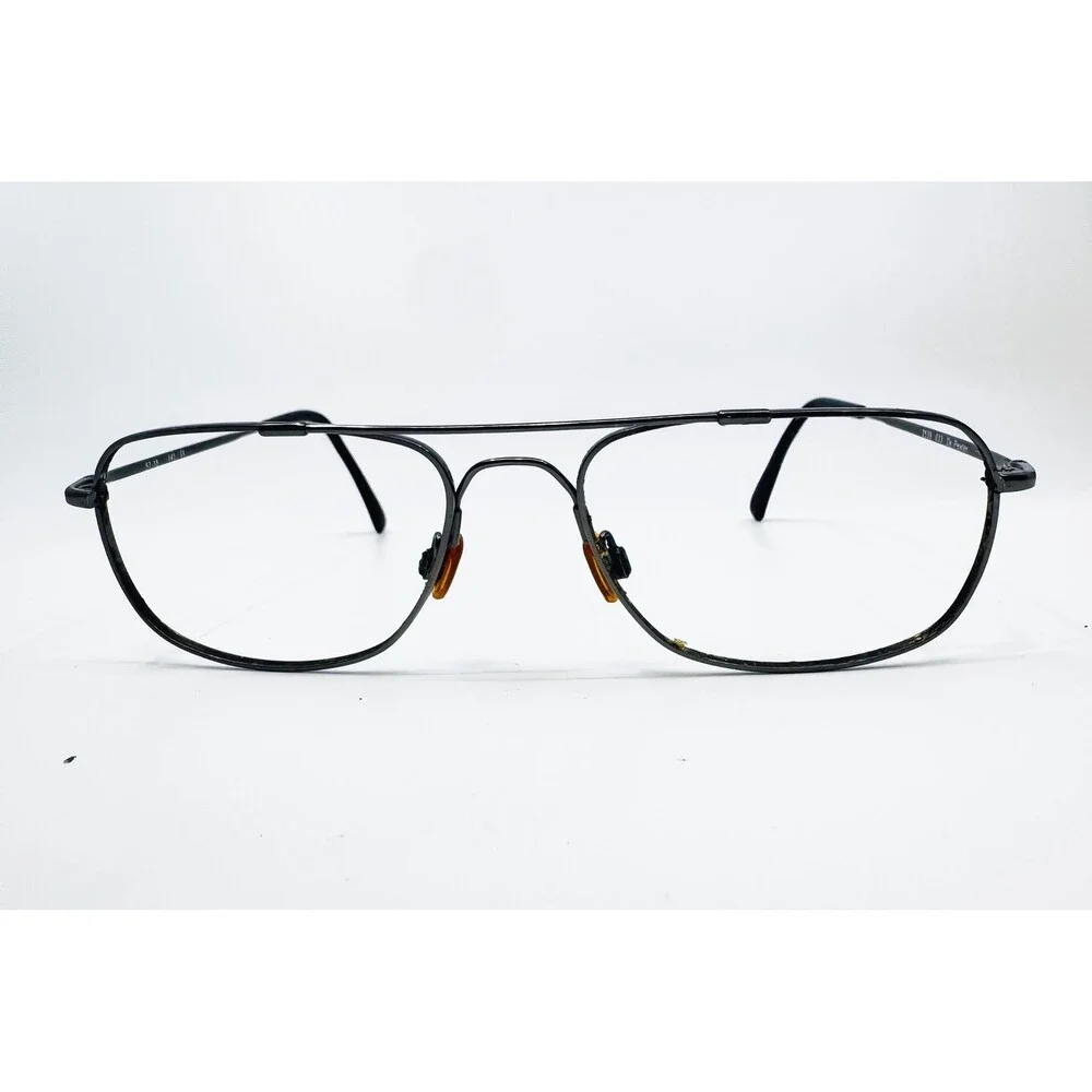 Unbranded Eyeglasses Mens Dk Pewter Aviator Full Rim 2539 033 57-18-145